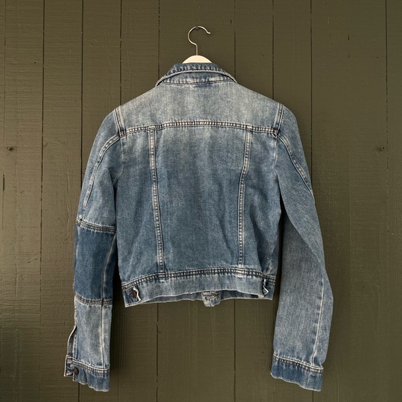 Free People Rumors Crop Denim Trucker Jacket - Picture 6 of 6